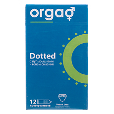 Купить Orgao Презервативы с пупырышками прозрачные 52 мм 12 шт цена