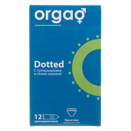 Orgao Презервативы с пупырышками прозрачные 52 мм 12 шт