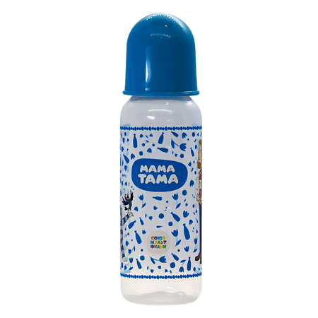 Изображение товара Бутылочка для кормления МАМА ТАМА 250 мл с силиконовой соской для малышей от 3 месяцев