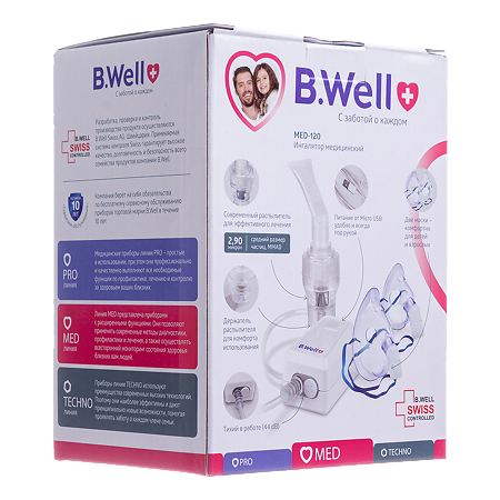 Ингалятор медицинский B.Well MED-120 с micro USB 1 шт