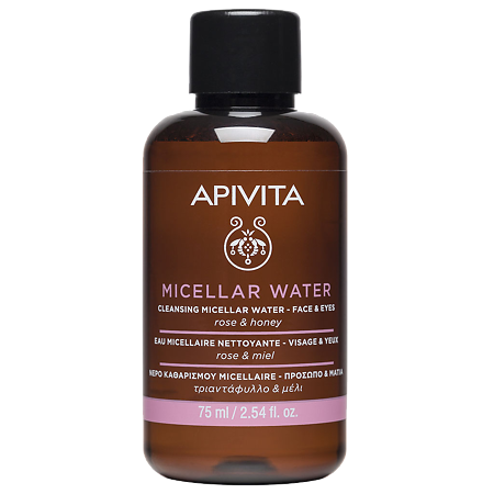 Apivita Мицеллярная вода для лица и глаз Rose & Honey 75 мл 1 шт