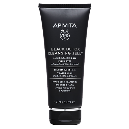 Apivita Black Detox Гель для лица и глаз очищающий 150 мл 1 шт