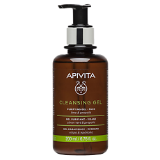 Купить Apivita Гель для лица Propolis & Lime очищающий 200 мл 1 шт цена