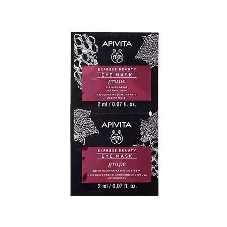 Apivita Express Beauty Маска для кожи вокруг глаз Grape саше 2 мл 2 шт