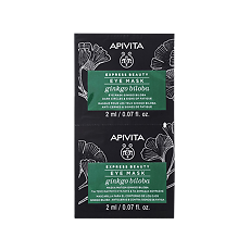 Купить Apivita Express Beauty Маска для кожи вокруг глаз с Gingko Biloba саше 2 мл 2 шт цена