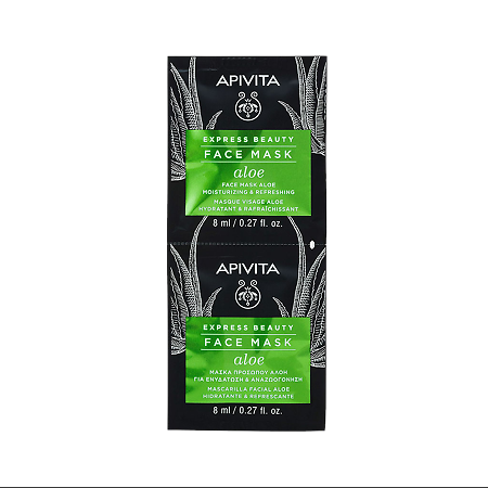 Apivita Express Beauty Маска для лица Aloe саше 8 мл 2 шт
