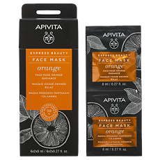 Купить Apivita Express Beauty Маска для лица Orange Апельсин саше 8 мл 2 шт цена
