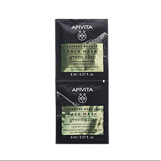 Купить Apivita Express Beauty Маска для лица Green clay саше 8 мл 2 шт цена