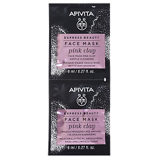 Купить Apivita Express Beauty Маска для лица Pink Clay Розовая Глина саше 8 мл 2 шт цена