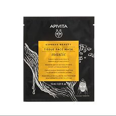 Купить Apivita Express Beauty Маска тканевая для лица Mastic саше 15 мл 1 шт цена