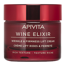 Купить Apivita Wine Elixir Крем-лифтинг для лица с насыщенной текстурой 50 мл 1 шт цена