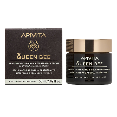 Apivita Queen Bee Комплексный антивозрастной крем для лица регенерирующий с насыщенной текстурой 50 мл 1 шт