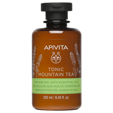 Apivita Tonic Mountain Tea Гель для душа Горный чай с эфирными маслами 250 мл 1 шт