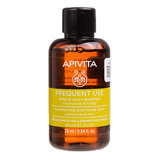 Купить Apivita Gentle Daily Шампунь для частого использования Ромашка и Мед 75 мл 1 шт цена