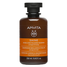 Купить Apivita Shine Шампунь Блеск & Жизненная сила Апельсин и Мед 250 мл 1 шт цена