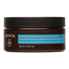 Купить Apivita Moisturizing Маска для волос увлажняющая Гиалуроновая кислота и Алое 200 мл 1 шт цена
