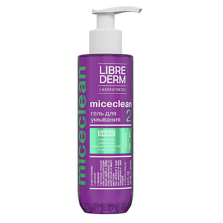 Изображение товара Либридерм (Librederm) Miceclean Sebo Гель для умывания для жирной и комбинированной кожи 200 мл 1 шт