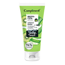 Изображение товара Compliment Маска-гель для лица Алоэ и Киви охлаждающая снимающая следы усталости 130 мл 1 шт