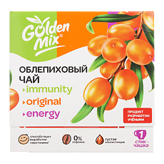 Купить Чай облепиховый Golden Mix в ассортименте стик 21 шт. цена