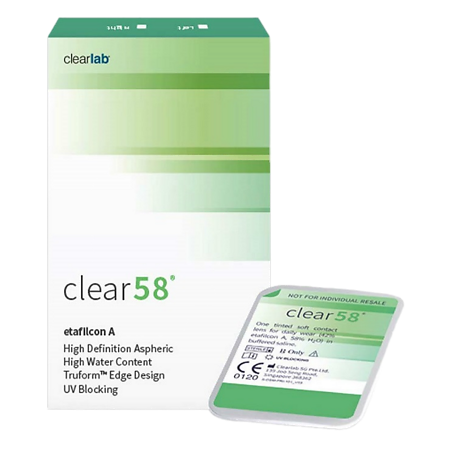 Контактные линзы Clear 58 R8.7 на месяц -1,25 6 шт
