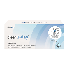 Купить Контактные линзы Clear 1-Day r8.7 -9,50 30 шт. цена