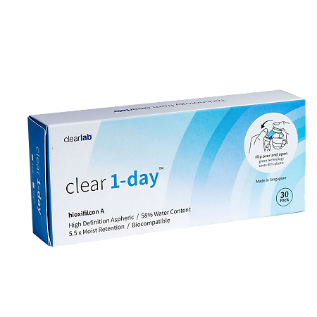 Контактные линзы Clear 1-Day r8.7 +4,00 30 шт.