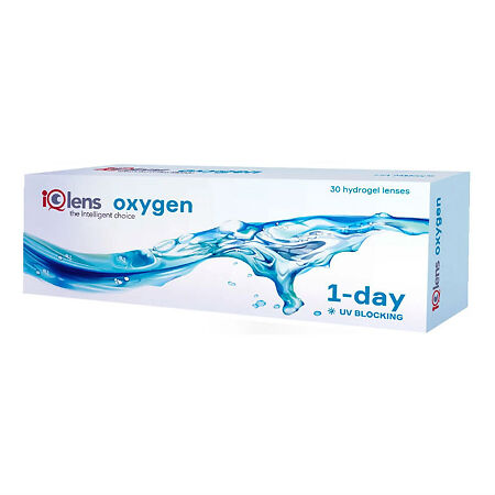 Контактные линзы IQlens Oxygen R8.7, однодневные +3,00 30 шт.