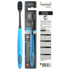 Купить Biomed Зубная щетка Black Голубая 1 шт цена