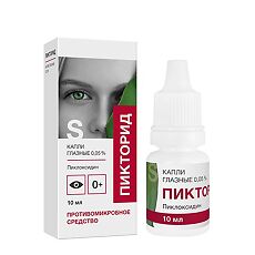 Купить Пикторид-СОЛОфарм капли глазные 0,05 % 10 мл 1 шт цена