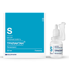 Изображение товара Трилактан капли глазные 0,005 % 2,5 мл 3 шт