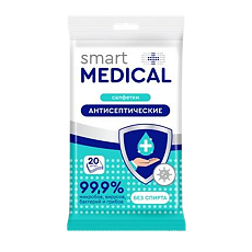 Купить Smart Medical Салфетки антисептические 20 шт цена