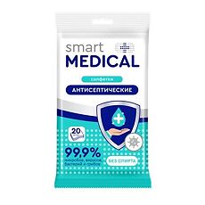 Купить Smart Medical Салфетки антисептические 20 шт цена