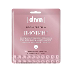 Купить Diva Маска для лица на тканевой основе Лифтинг 1 шт цена