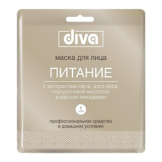 Купить Diva Маска для лица на тканевой основе Питание 1 шт цена