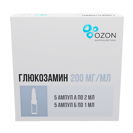 Глюкозамин концентрат д/приг р-ра для в/м введ 200 мг/мл 2 мл 5 шт