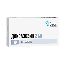Купить Доксазозин таблетки 2 мг 30 шт цена
