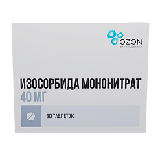 Купить Изосорбида мононитрат таблетки с пролонг высвобождением покрыт.плен.об. 40 мг 30 шт цена
