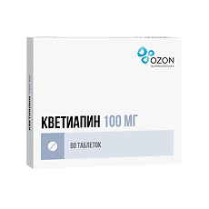 Купить Кветиапин таблетки покрыт.плен.об. 100 мг 60 шт цена