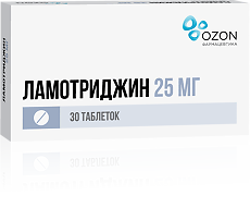 Купить Ламотриджин таблетки 25 мг 30 шт цена