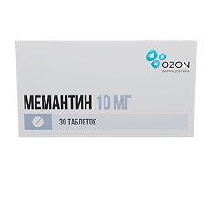 Купить Мемантин таблетки покрыт.плен.об. 10 мг 30 шт цена