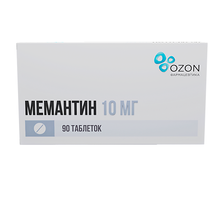 Мемантин таблетки покрыт.плен.об. 10 мг 90 шт