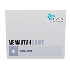 Изображение товара Мемантин таблетки покрыт.плен.об. 20 мг 30 шт