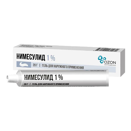 Нимесулид гель для наружного применения 1 % 20 г 1 шт