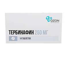 Купить Тербинафин таблетки 250 мг 14 шт цена