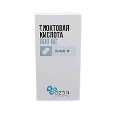 Купить Тиоктовая кислота таблетки покрыт.плен.об. 600 мг 30 шт цена