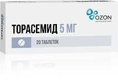 Купить Торасемид таблетки 5 мг 20 шт цена