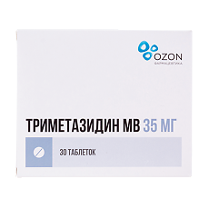 Изображение товара Триметазидин МВ таблетки с пролонг высвобождением покрыт.плен.об. 35 мг 30 шт