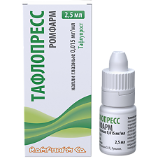 Купить Тафлопресс Ромфарм капли глазные 0,015 мг/мл 2,5 мл 1 шт цена