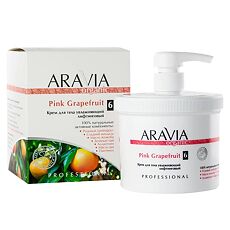 Купить Aravia Organic Крем для тела увлажняющий лифтинговый Pink Grapefruit 550 мл 1 шт цена