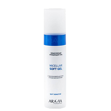 Купить Aravia Professional Гель мицеллярный очищающий с гиалуроновой кислотой и альфа-бисабололом 250 мл 1 шт цена